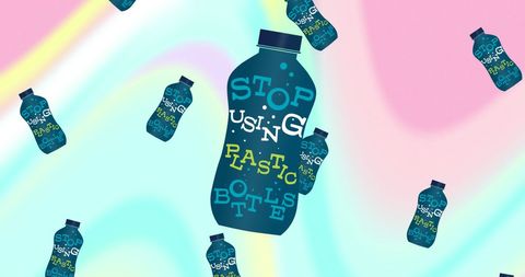 Promoting Plastic-Free Lifestyle with Colorful Design - Download Free Stock Images Pikwizard.com