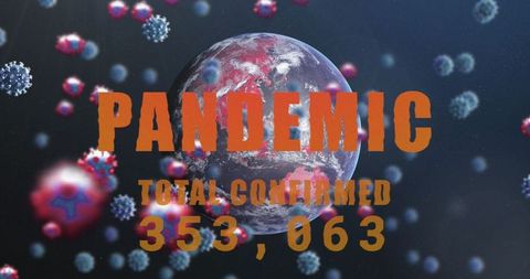 Planet Depicts Global Pandemic with COVID-19 Particles