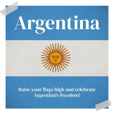 argentina independence day celebration with flag display - Download Free Stock Templates Pikwizard.com