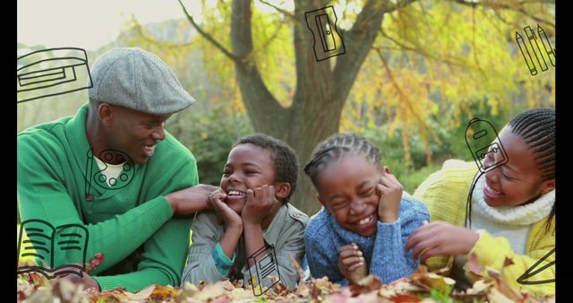 Happy Family Enjoying Autumn Outdoors in Park - Download Free Stock Images Pikwizard.com