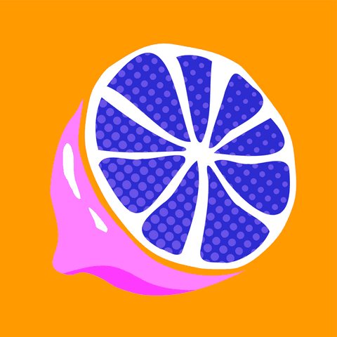 Abstract Citrus Slice Pop Art on Transparent Background - Download Free Stock Videos Pikwizard.com