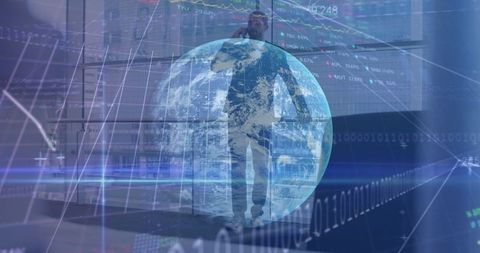 Global Economy Analysis with Businessman and Financial Data - Download Free Stock Images Pikwizard.com