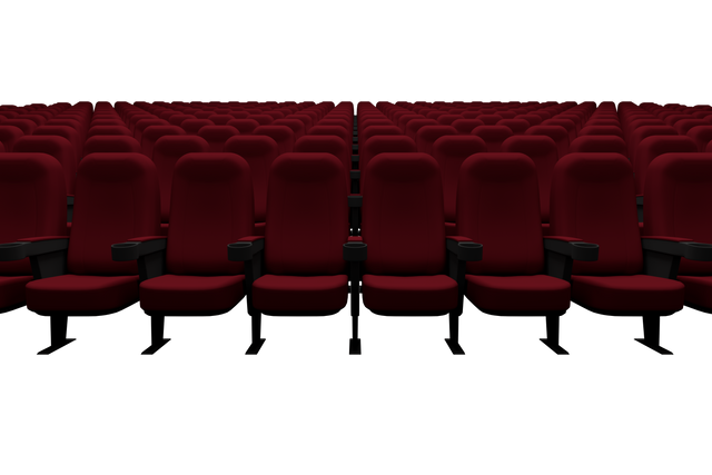 Red Theater Seats on Transparent Background - Comfortable Seating Illustration - Download Free Stock Videos Pikwizard.com