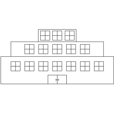 minimalist transparent vector illustration of multi-window building - Download Free Stock Videos Pikwizard.com