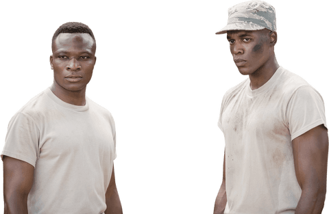 transparent military soldiers in camouflage looking towards horizon - Download Free Stock Videos Pikwizard.com