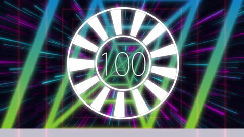 Digital Neon Geometric Patterns with Futuristic Vibes