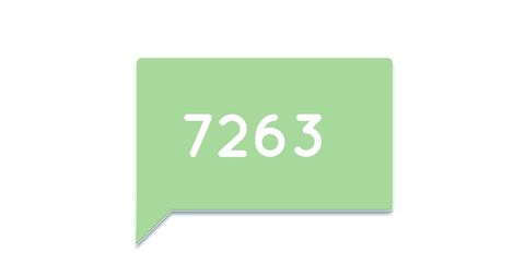 Green Chat Box with Number on White Background - Download Free Stock Images Pikwizard.com