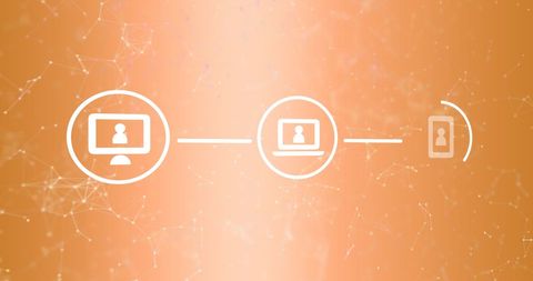 Digital Connections and Data Networking Concept Art