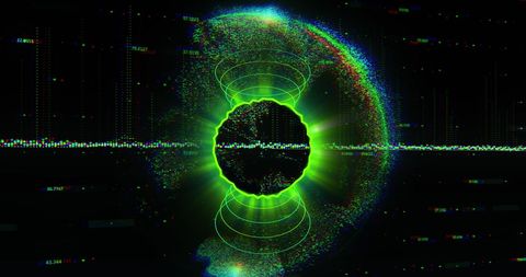 Glowing Green Digital Interface Representing Global Network - Download Free Stock Images Pikwizard.com