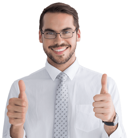 transparent business professional giving thumbs up gesture - Download Free Stock Videos Pikwizard.com