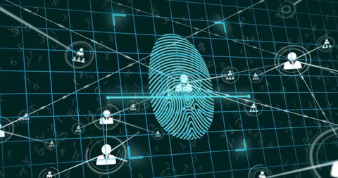 Biometric Fingerprint Data Network Technology Concept - Download Free Stock Images Pikwizard.com