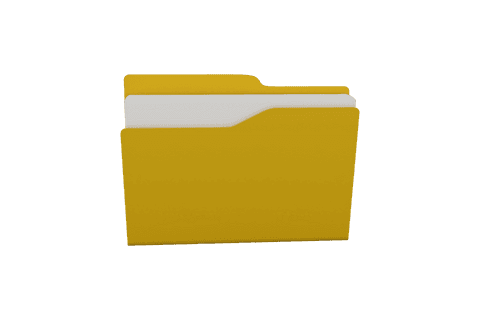 yellow file folder icon on transparent background - Download Free Stock Videos Pikwizard.com