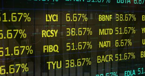 Digital Stock Market Statistics and Quotes Overlay Dark Background - Download Free Stock Images Pikwizard.com