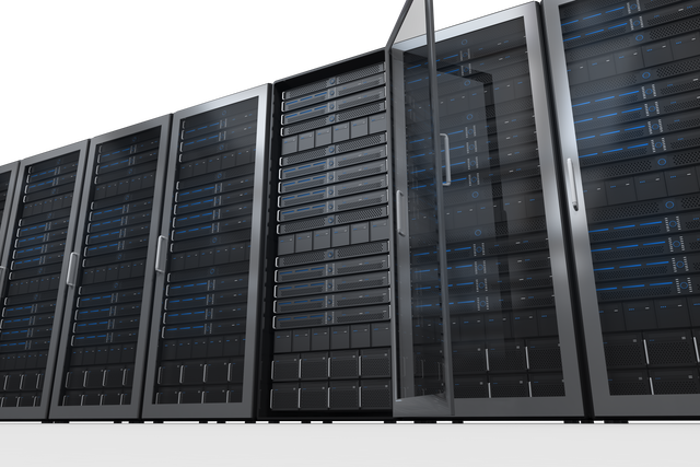 Transparent Background Row of High Tech Server Racks - Download Free Stock Videos Pikwizard.com