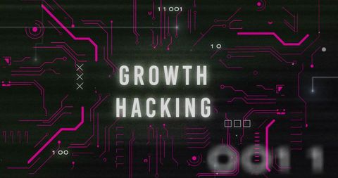 Digital Growth Hacking Strategy Concept with Circuit Elements - Download Free Stock Images Pikwizard.com