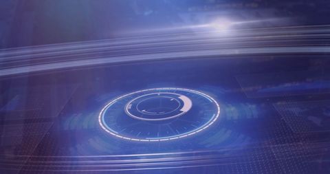 Futuristic Circular Interface with Digital Graph overlays - Download Free Stock Images Pikwizard.com