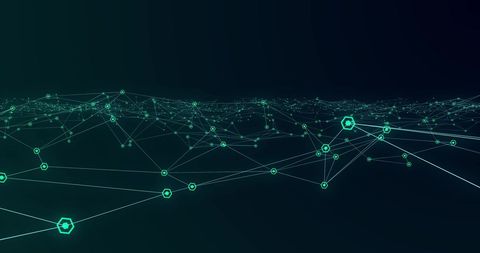 Hexagonal Network in Motion Displaying Digital Connections - Download Free Stock Images Pikwizard.com