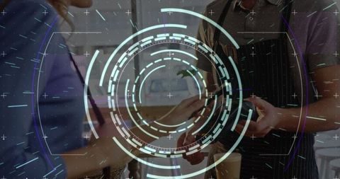 Contactless payment technology security concept