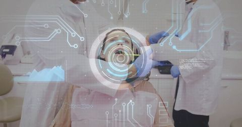 Dentistry innovation with tech enhanced dental checkup in clinic