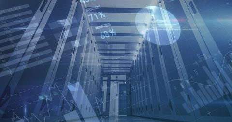 Digital Data Analysis in Modern Server Room - Download Free Stock Images Pikwizard.com