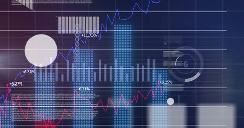 Futuristic Financial Data Analytics on Dark Background - Download Free Stock Images Pikwizard.com