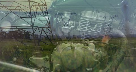 Fusion of Traditional Engines and Electric Power Transmission Concept - Download Free Stock Images Pikwizard.com