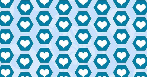 Pattern of Heart Icons over Medical Symbols Viral Theme - Download Free Stock Images Pikwizard.com