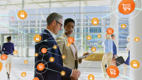Digital Communication in Office Environment with Application Icons