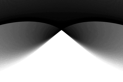 Abstract dark shapes on transparent background digital art