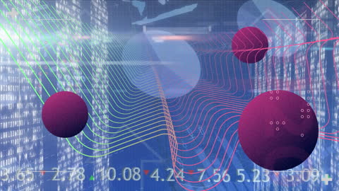 Digital Networking Abstract with Global Connections