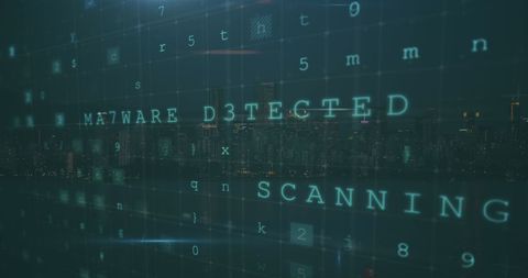 Cybersecurity Alert with Holographic Digital Interface - Download Free Stock Images Pikwizard.com