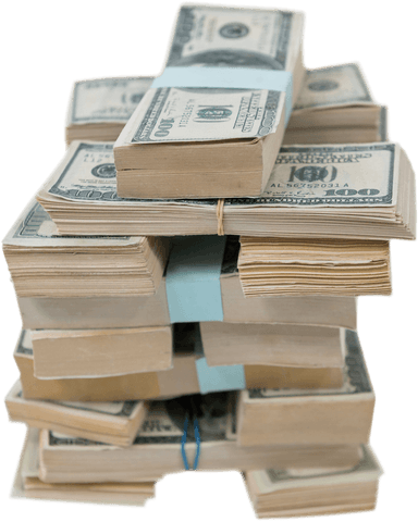 transparent stack of us dollar bills in bundles - Download Free Stock Videos Pikwizard.com