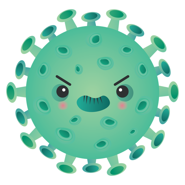 Transparent Angry Green Virus Cell Illustration for Medicine and Pandemic Concepts - Download Free Stock Videos Pikwizard.com