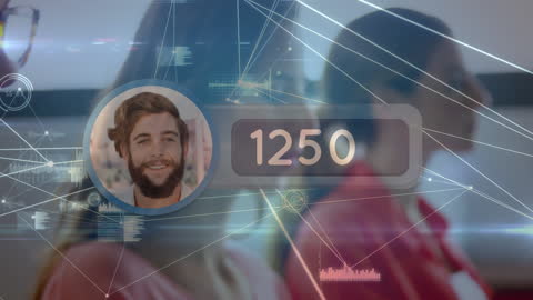 Digital Network Highlighting Business Innovation