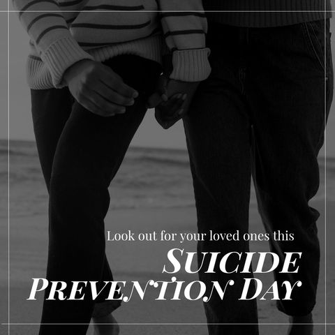 supportive couple holding hands for suicide prevention awareness - Download Free Stock Templates Pikwizard.com