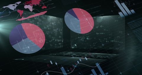 Futuristic Interface with Data Visualizations and Analytics - Download Free Stock Images Pikwizard.com