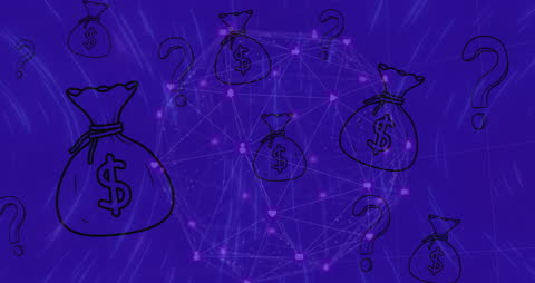 Digital Economy and Networking Concept with Currency Icons