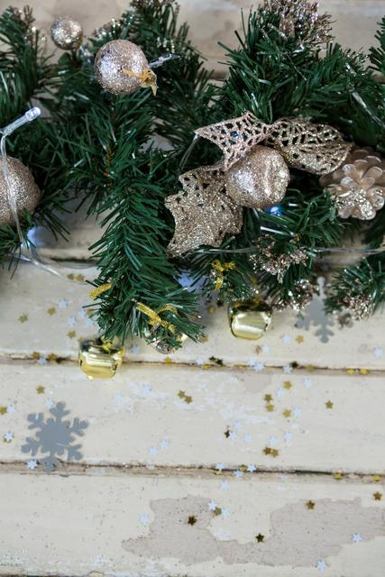 Christmas Tree Decorations with Glitter Ornaments and Pinecones - Download Free Stock Photos Pikwizard.com