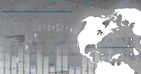 Global Finance and Data Analytics Concept with Globe and Charts - Download Free Stock Images Pikwizard.com
