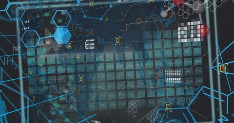 Digital Data Processing Over Dynamic World Map Interface - Download Free Stock Images Pikwizard.com