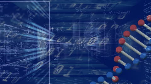 Digital DNA Animation with Science Data Elements