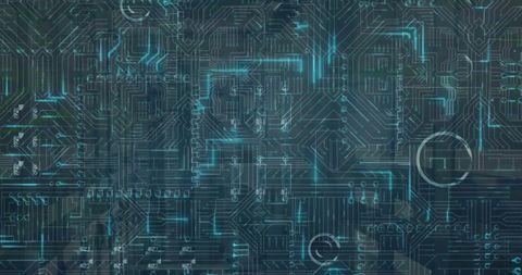 Digital Circuit Board with Data Streams Abstract Technology Design - Download Free Stock Images Pikwizard.com