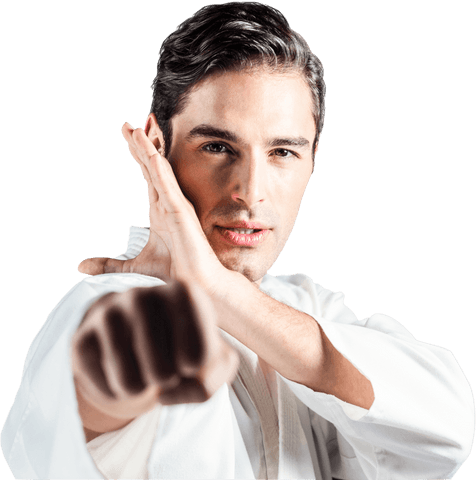 Confident Karate Player PNGs – Transparent Background Images | PikWizard