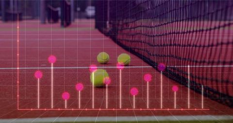 Tennis Ball Placement Analytics on Clay Court with Digital Overlay