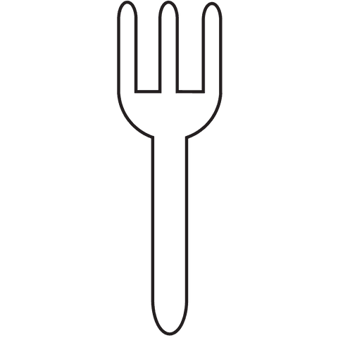 Simple Fork Symbol Digital Illustration on Transparent Background - Download Free Stock Videos Pikwizard.com