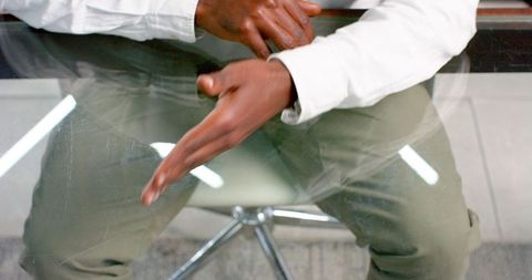 Leadership at Work: Business Executive with Table