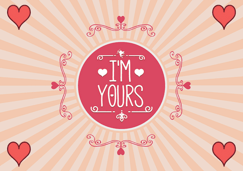 Romantic Valentine Card with Decorative Hearts and Typography - Download Free Stock Videos Pikwizard.com