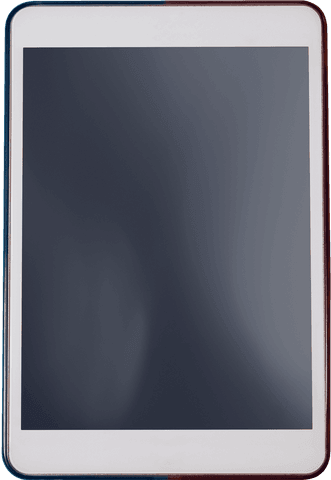 Tablet with copy space isolated on transparent background
