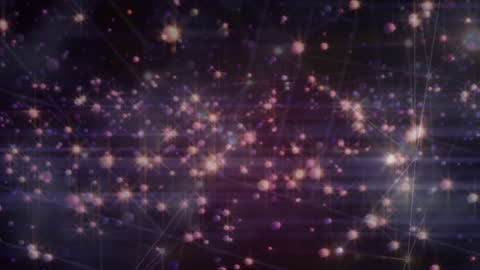 Falling Snow Over Digital Network Connections