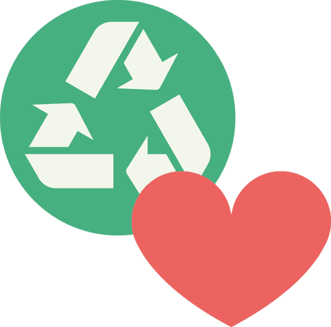 transparent eco-friendly heart with recycling icon illustration - Download Free Stock Videos Pikwizard.com